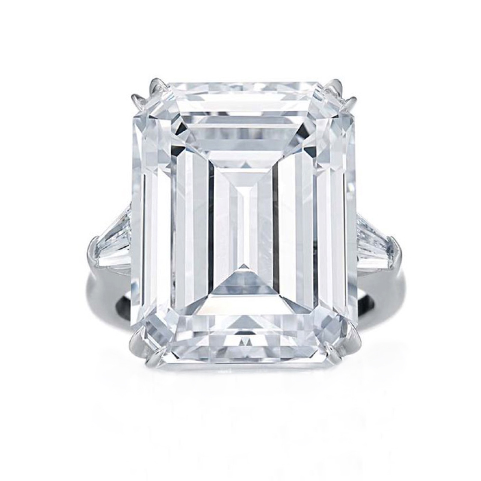Emerald-Cut Trilogy Ring — 3.50 ct tw